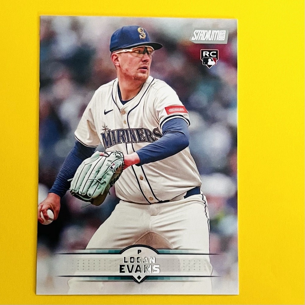 2025 Topps Stadium Club Logan Evans RC #52 Seattle Mariners Rookie Card